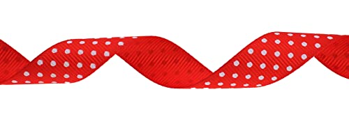 Polka Dot Grosgrain Ribbon 25 Yard Each Roll 100% Polyester