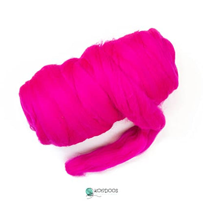 Colored Natural Wool roving (16 Ounce)