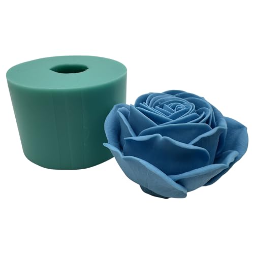 3D Epoxy Resin Flower Mold Handcrafted Soap Candle Wax Silicone Molds Chocolate Mousse Cake Mold Decorated Aroma Gypsum Polymer Craft Mould