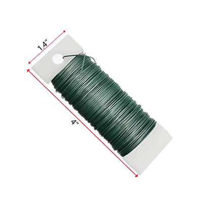 2 Rolls 76 Yards Flexible Floral Bind Wire 22 Gauge Paddle Wire