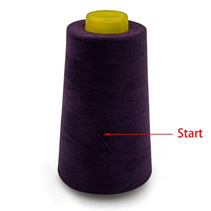 4 Cones of 3000 Yards Each Spool Thread for All Purpose (36000 Foot)