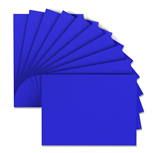 Blue Foam Sheets Crafts 9x12 Inch 2mm Eva Color Craft Foam Paper for Crafts Project Preschoolers Classroom Scrapbooking DIY Cosplay (10 Count)