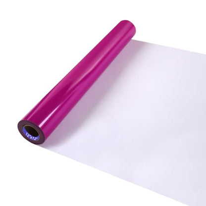 Neon Purple HTV Iron on Vinyl 12Inch by 12ft Roll HTV Heat Transfer Vinyl for T
