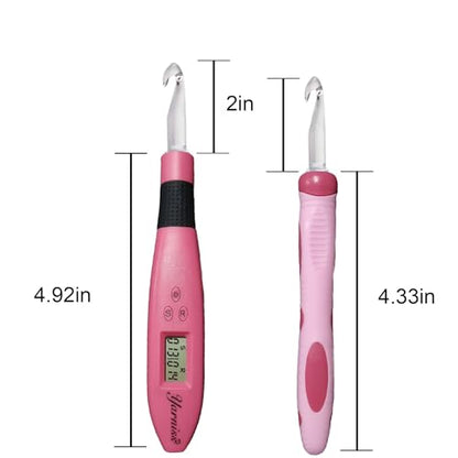 17 Size Counting Crochet Hooks Set for Stitch & Row 2.5mm~14.0mm
