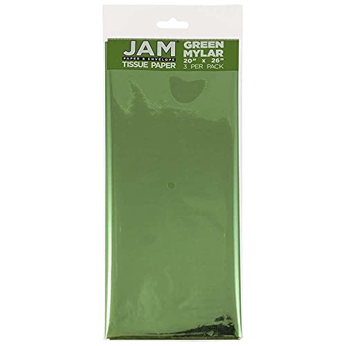 Tissue Paper Green Mylar (3 Count)