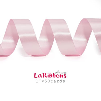 Light Pink Satin Ribbon 1 inch x 50 Yards