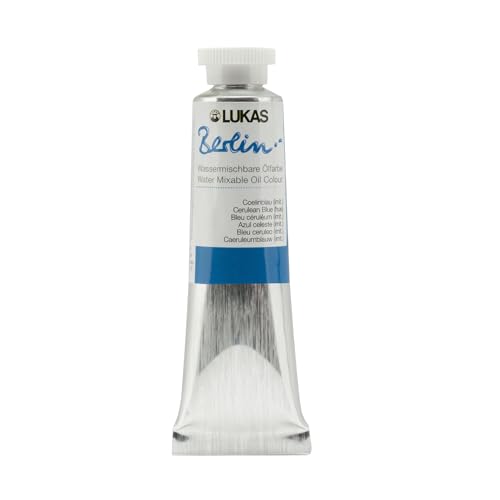 Berlin Pro Artists Water Mixable Oil Paint 37 ml Tube Cerulean Blue Hue