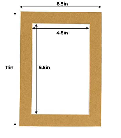 5x7 Mat for 8.5x11 Frame (25 Count)