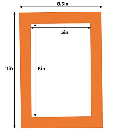 5.5x8.5 Mat for 8.5x11 Frame