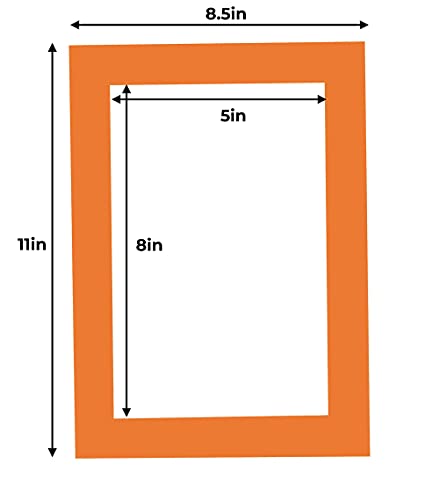 5.5x8.5 Mat for 8.5x11 Frame (10 Count)