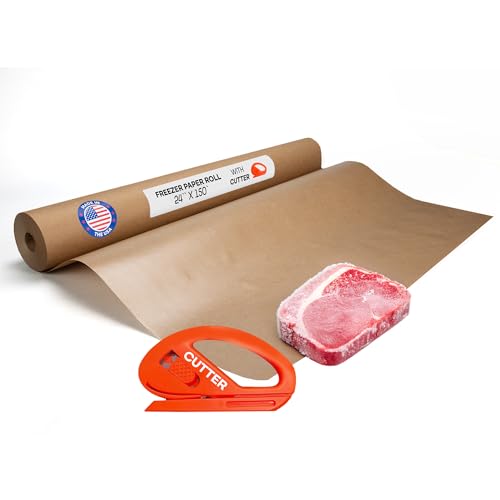 Brown Freezer Paper Roll 24" x 1800" (300 Sq Ft)