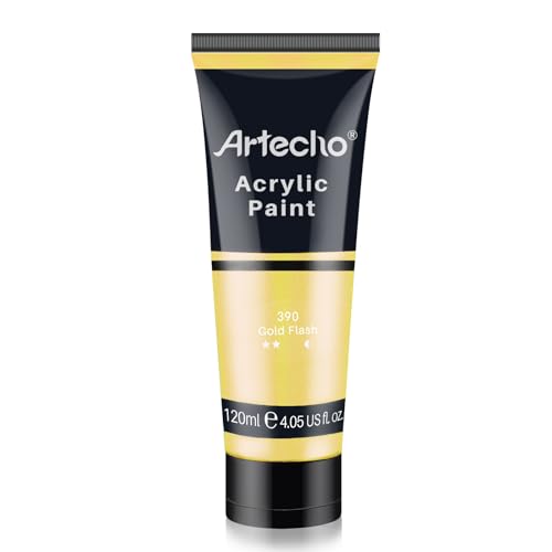 Gold Flash Acrylic Paint 120ml (4.05 Fl Oz)