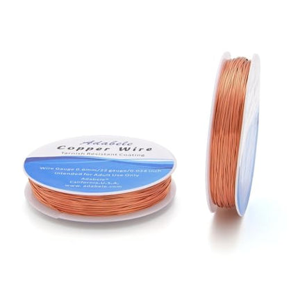 124 Feet Tarnish Resistant Jewelry Copper Wire 0.6mm