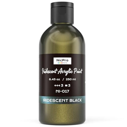 Iridescent Black Acrylic Paint (8.45 Fl Oz)