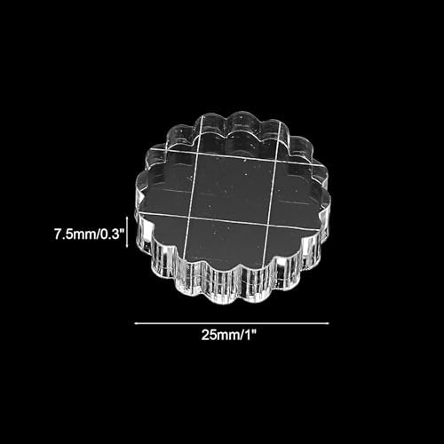 1" Acrylic Stamp Block (6 Count)