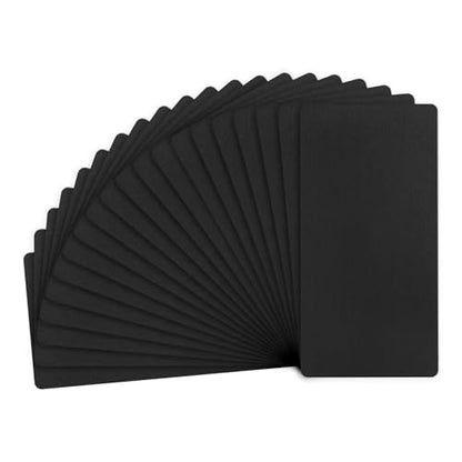 20 Pack Anodized Aluminium Laser Engraved Mount Metal Plate 4x2x0.02 Inch Engraver Blank Anodized Aluminum Sheets for DIY Laser Printing (20 Count)
