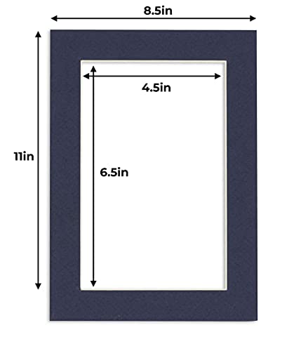 5x7 Mat for 8.5x11 Frame (25 Count)