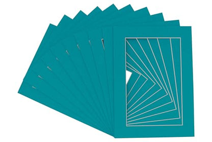 Pack of 25 Acid Free 8x10 Mats Bevel Cut for 5.5x8.5 Photos (25 Count)