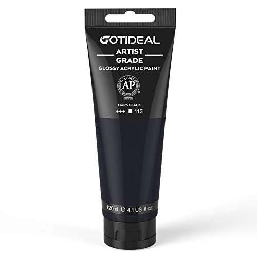 Black Acrylic Paint Tubes (4.1 Fl Oz)