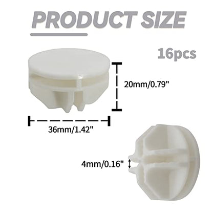 16 Pcs White Plastic Connector for Wire Grid Cube (16 Count)