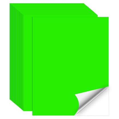 Neon Green Sticker Paper Labels for Laser & Inkjet Printer