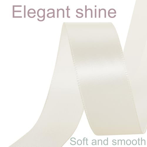 1 Inch Ivory Ribbon 50Yards