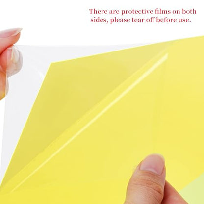 9Pcs Lighting Gels Plastic Gel Light Filter Sheets 11.8 x 11.8 Inch (9 Count)