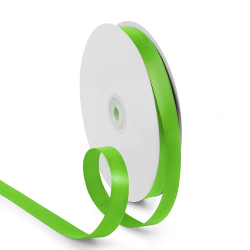 5 8 Inch 100 Yards Satin Ribbon Apple Green