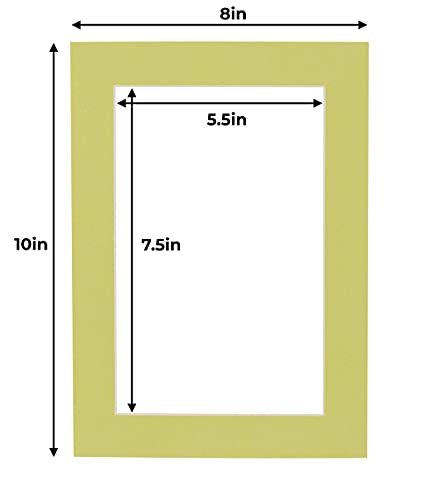 6x8 Mat for 8x10 Frame (100 Count)