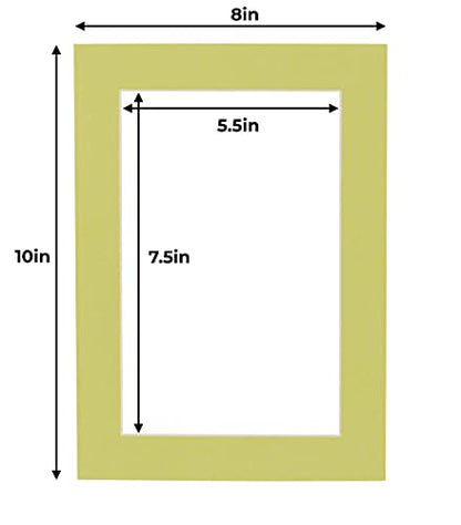 6x8 Mat for 8x10 Frame (100 Count)
