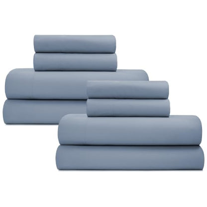 2 Pack 100% Organic Cotton Full Size Bed Sheets Set (2 Count)
