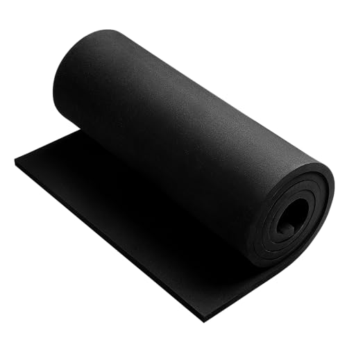 12mm EVA Foam Sheets Roll 16x59in Black for Cosplay DIY 90kg