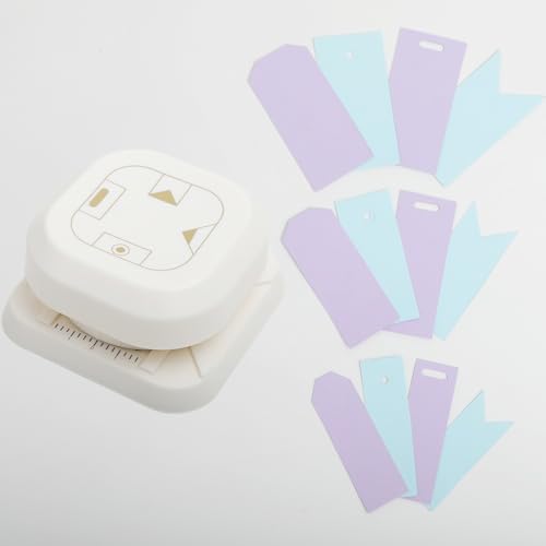 Craft Tag Punch Tag Paper Punches 4 in 1 Hole Puncher for Making Scrapbooking DIY Crafts Paper Punches