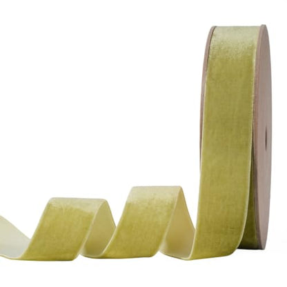 Light Olive Velvet Ribbon