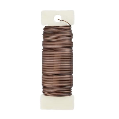 22Gauge Coffee Color Metal Floral Wire