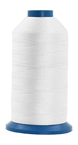 Size 138 420D T135 White Bonded Nylon Thread (3750 Foot)