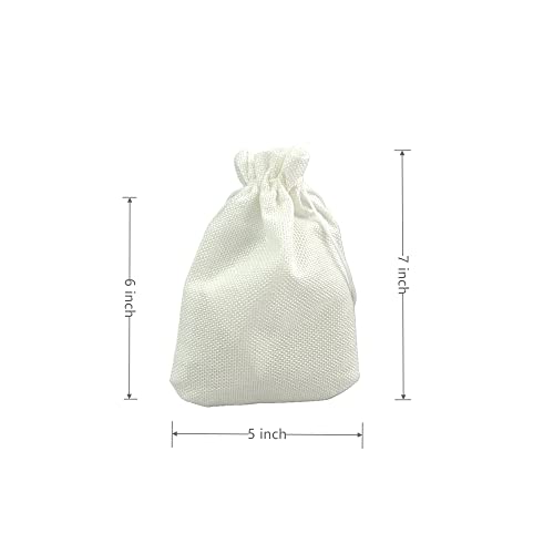 Pack of 20 Burlap Gift Bags with Drawstring Linen Jewelry Pouches Wedding Hessian Jute Bags for Birthday Jewelry and Treat Pouches Party Wedding Favors Gift