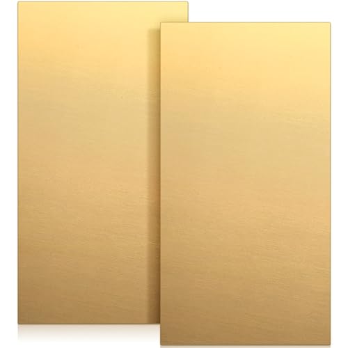 2 Pcs Brass Sheet 12" x 6"