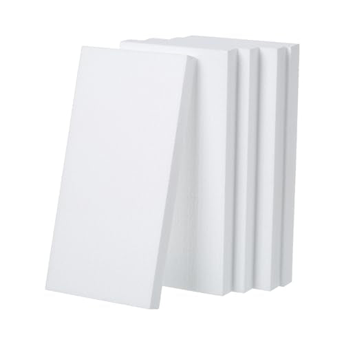 12x6x1in Craft Foam Blocks 5 Pack Foam Board for Art School Project