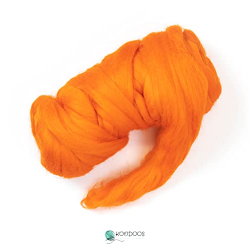 Colored Natural Wool roving (8 Ounce)