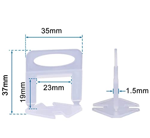 Tile Leveling System Clips 1 (500 Count)