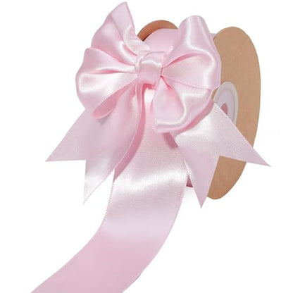 Light Pink Satin Ribbon 1.5 inch x 50 Yards