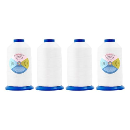 Size 138 420D T135 White Combo Bonded Nylon Thread (15000 Foot)