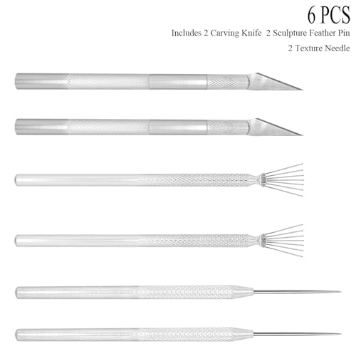 3 in 1 Clay Needle Tools Sculpting Ceramics Pottery Carving Tools for Model Clay Supplies