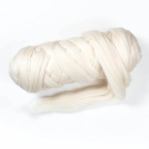 Natural Wool Bulk roving (64 Ounce)