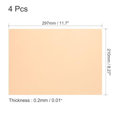 4Pcs A4 Gel Light Lighting Filter Overlay Transparent Color Correction Plastic Vinyl PVC Sheets Photography Television Fluorescent Orange (4 Count)