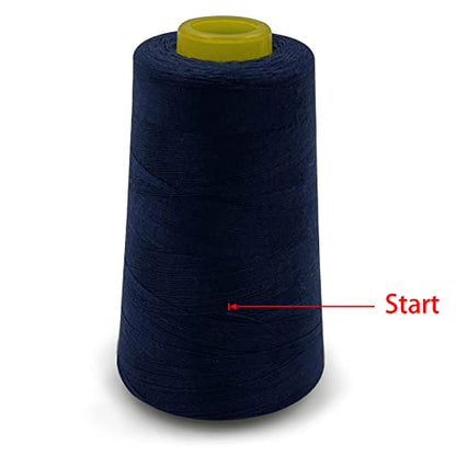 4 Cones of 3000 Yards Each Spool Thread for All Purpose (36000 Foot)