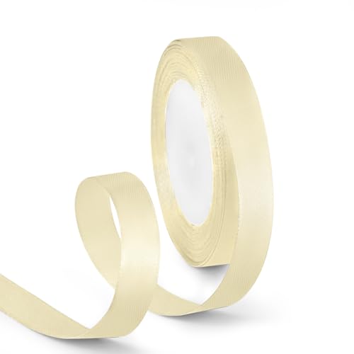 5 8 Inch 25 Yards Satin Ribbon Ivory