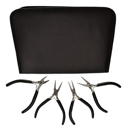 Slim Line Pliers Set With Extra Fine Tips (4 Count)