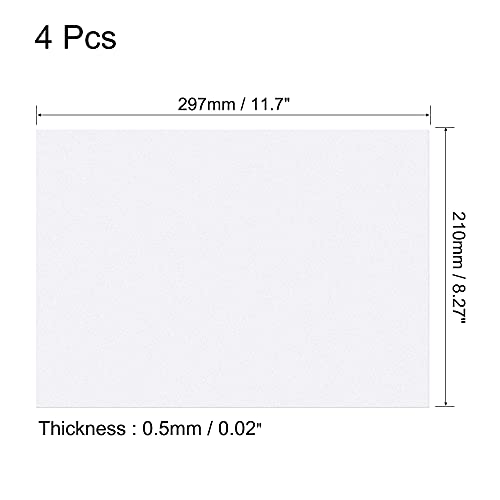 4Pcs Gel Light Lighting Filter Overlay Transparent Correction Vinyl PVC Sheets Photography Television Matte Translucent